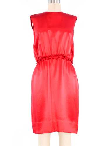 Lanvin Red Silk Sleeveless Dress