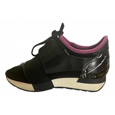 Balenciaga Race leather trainers - image 1