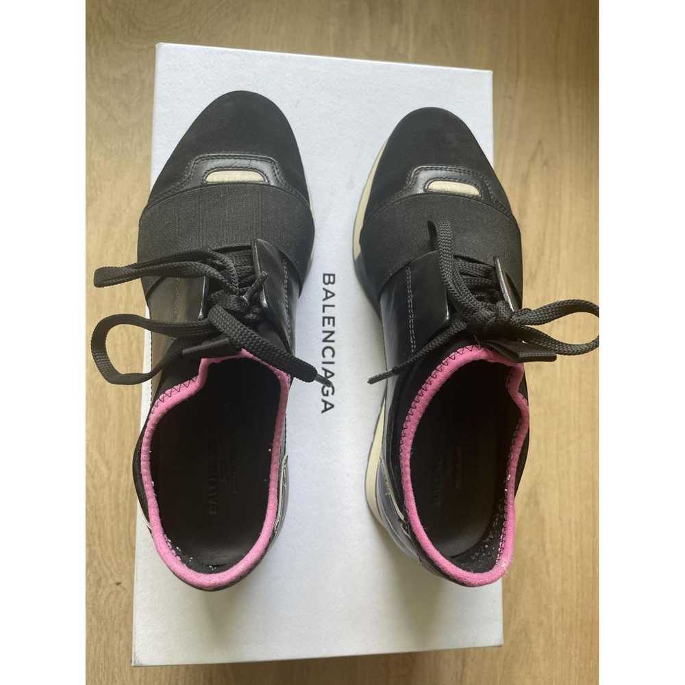 Balenciaga Race leather trainers - image 2