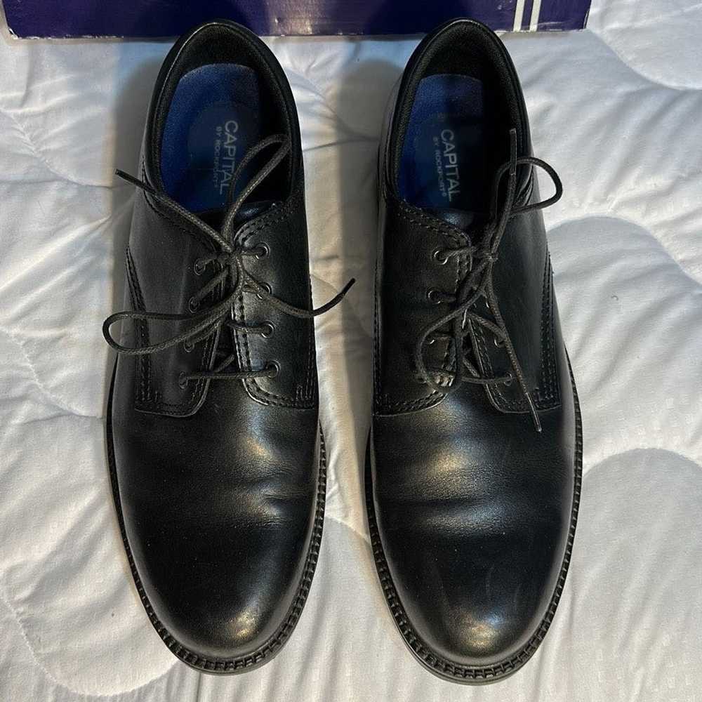 Rockport Capital By Rockport Black Leather Shoes … - image 1