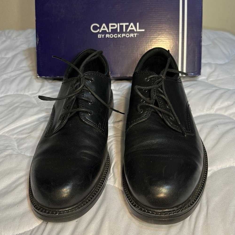 Rockport Capital By Rockport Black Leather Shoes … - image 2