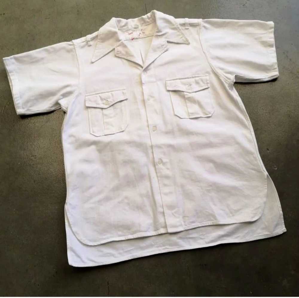 Vintage French Army Marine Shirt - image 4