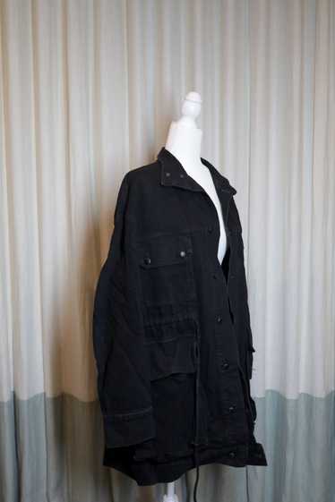 Eckhaus Latta Black Tethered Denim Jacket