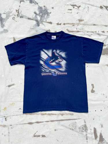 Vancouver Canucks Grizzlies Retro NHL Tie-Dye Shirt SpiderBlack / 2XL