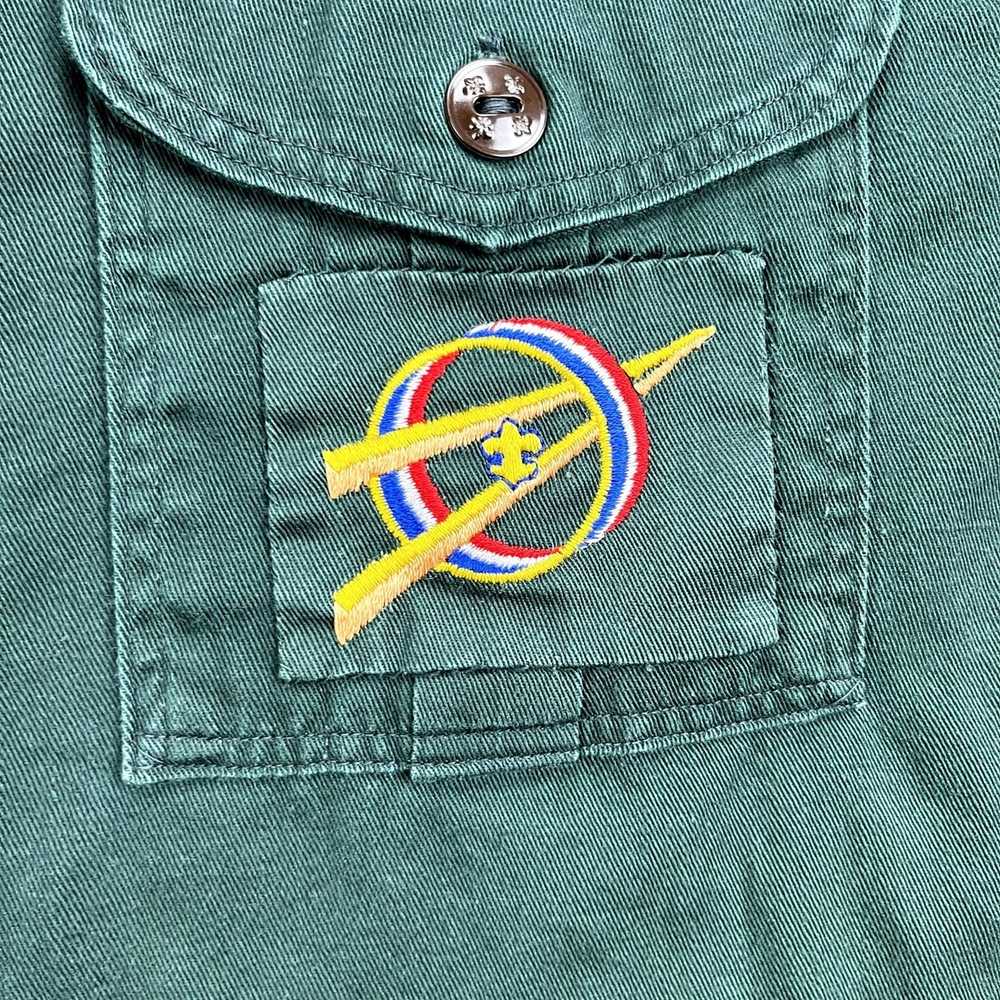 Vintage Vintage Boy Scouts Shirt Small Green Offi… - image 4