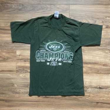 VINTAGE ALL OVER PRINT NFL NY JETS SWEATSHIRT SIZE XL MADE IN USA 1990 –  Vintage rare usa