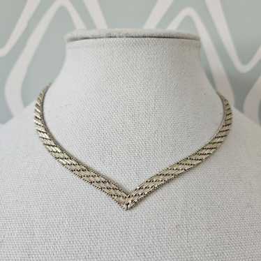 Thaya s925 Street Style V-Shape Necklace Silver Color 18k Gold