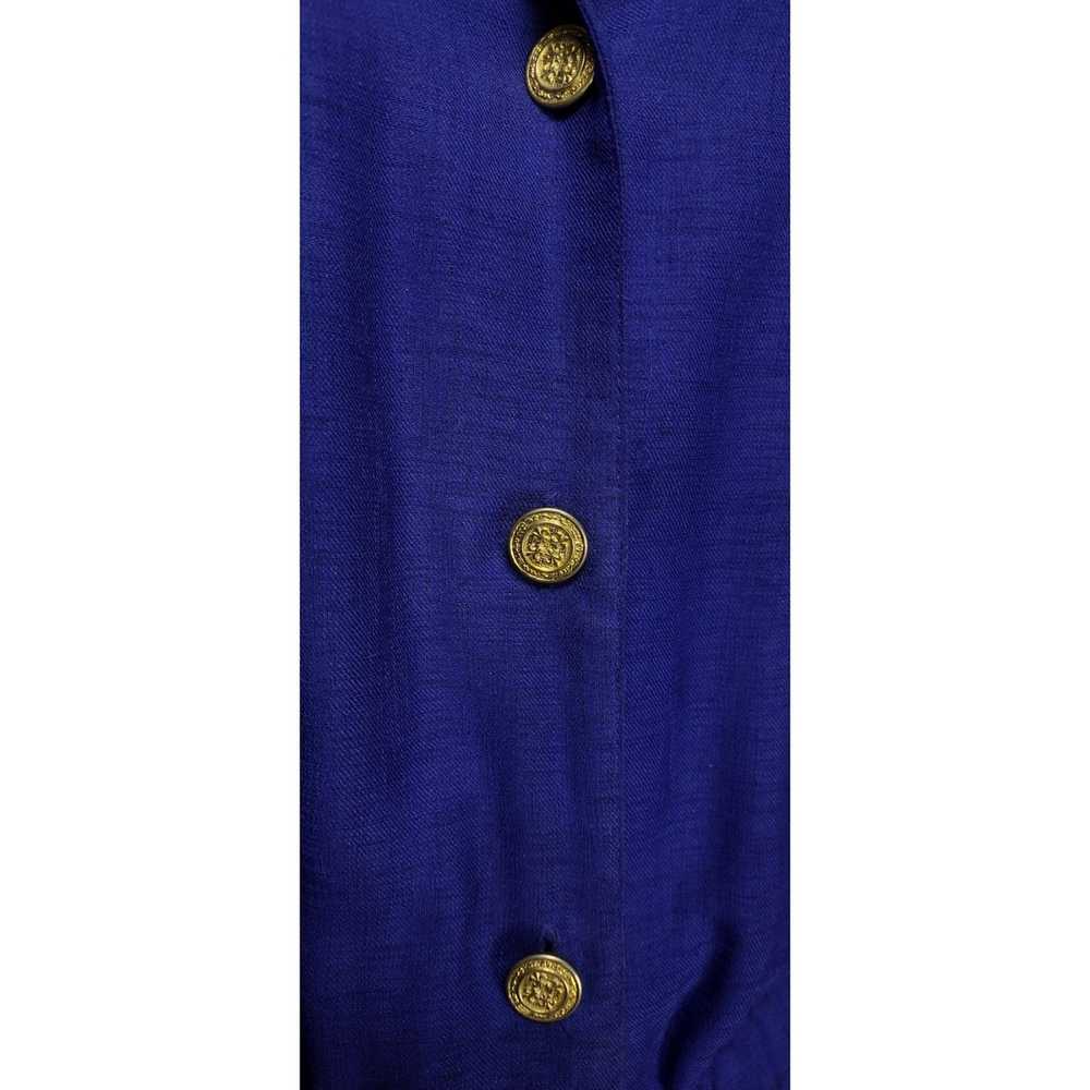 Vintage Vintage Purple Dolman Half-Sleeve Button-… - image 6