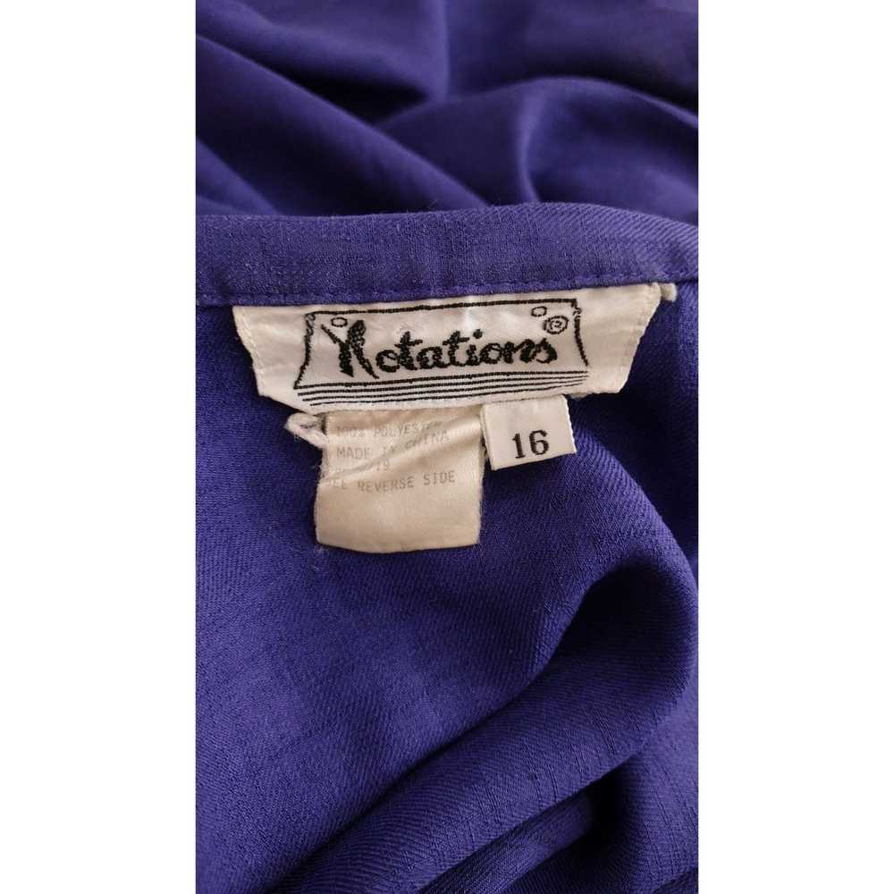 Vintage Vintage Purple Dolman Half-Sleeve Button-… - image 9