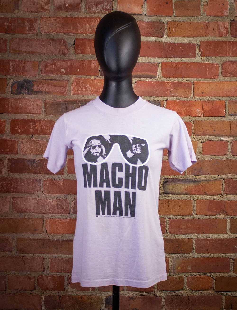 Vintage × Wwf Vintage Macho Man Graphic T Shirt 1… - image 1