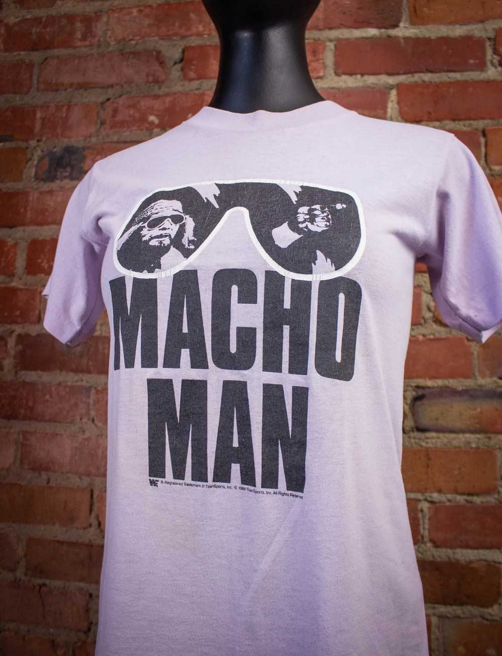 Vintage × Wwf Vintage Macho Man Graphic T Shirt 1… - image 2
