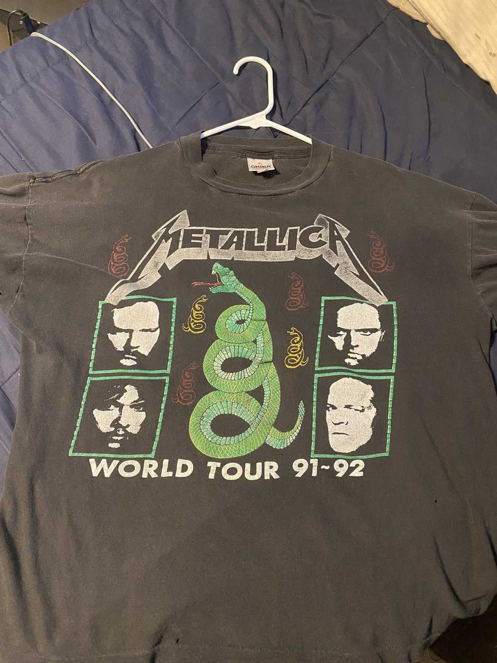 Metallica × Vintage Vintage 1991 Metallica shirt … - image 1