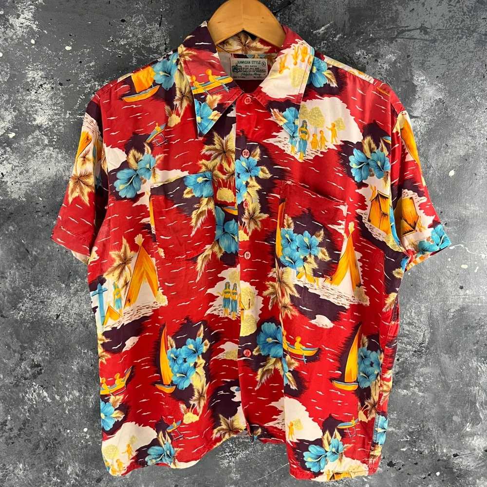 Vintage Vintage 60’s Hawaiian Flower shirt - image 1