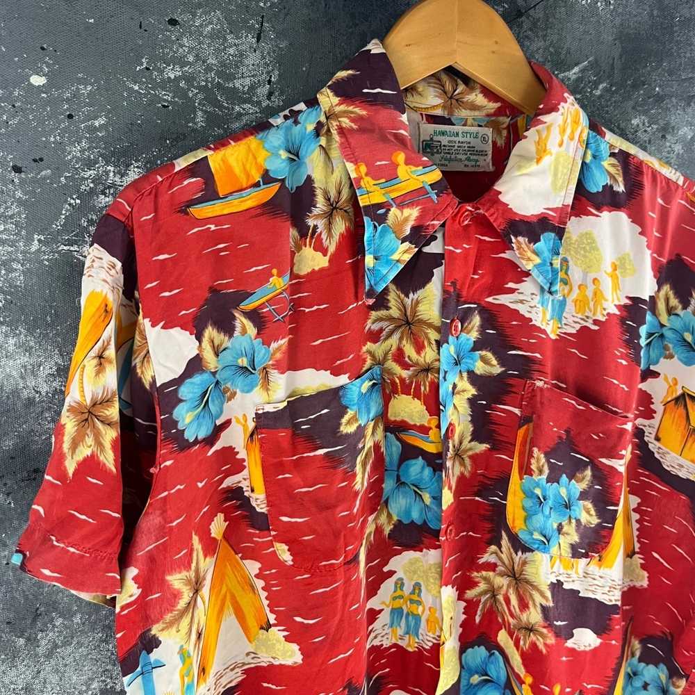 Vintage Vintage 60’s Hawaiian Flower shirt - image 2