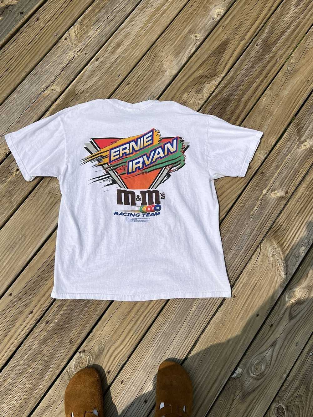 Hanes × NASCAR Crazy vintage Ernie Irvan racing t… - image 2