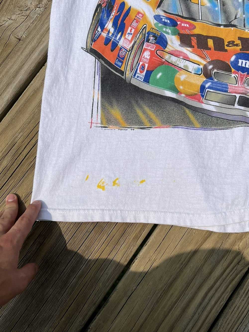 Hanes × NASCAR Crazy vintage Ernie Irvan racing t… - image 5