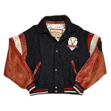 LOUISVILLE SLUGGER Original Leather Baseball Jacket XL USA MADE NICE!!!!!