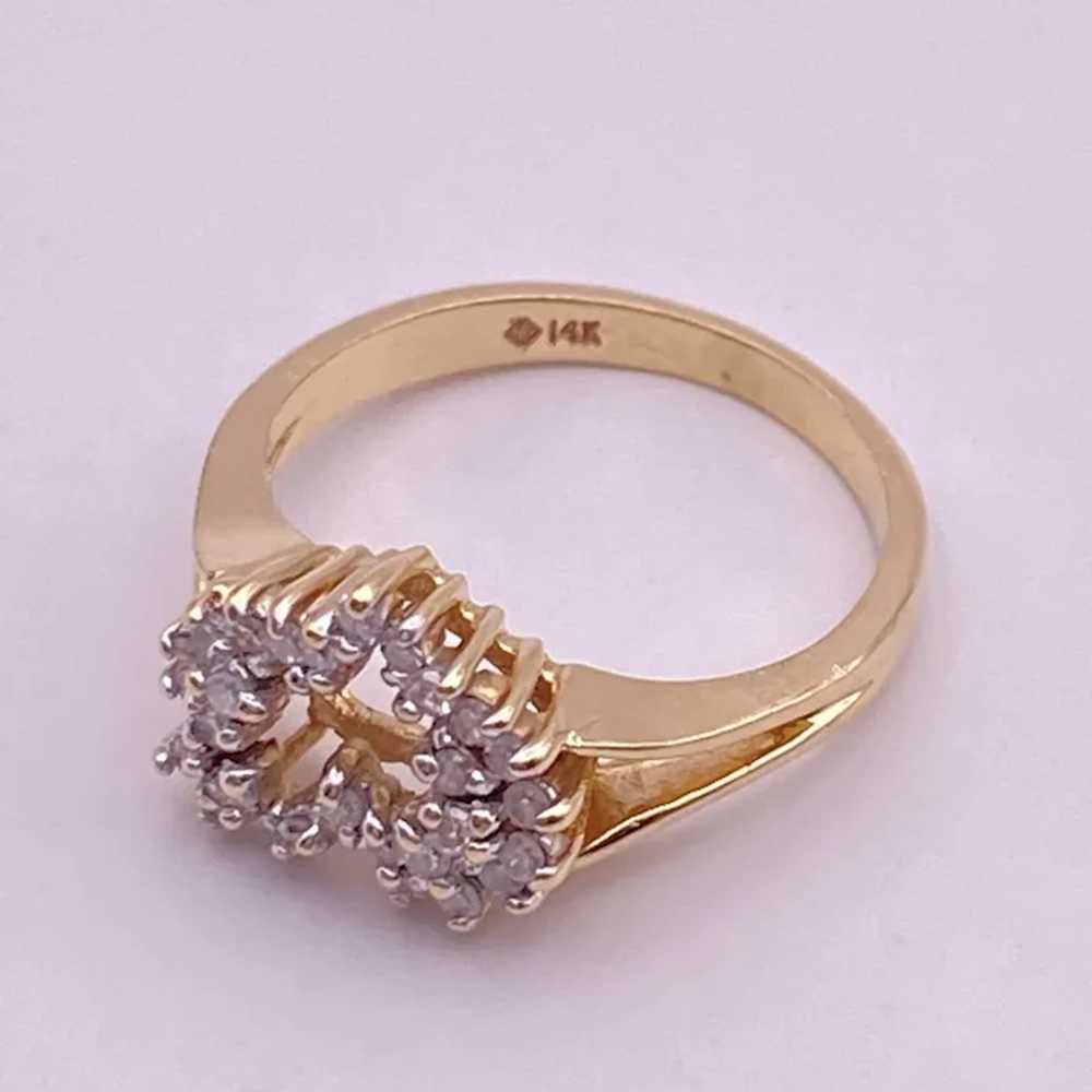 Diamond HEART Ring 14K Gold .28 Carat TW - image 6