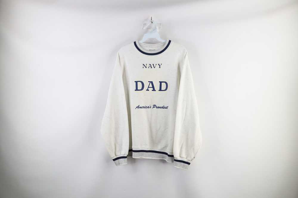 Vintage Vintage 90s United States Navy Dad Crewne… - image 1