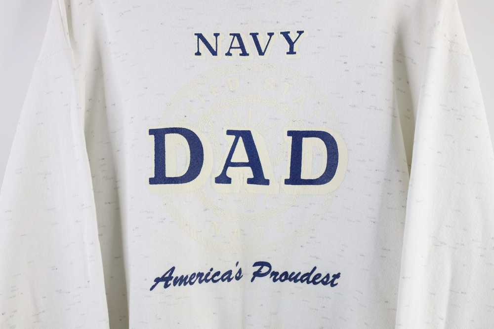 Vintage Vintage 90s United States Navy Dad Crewne… - image 4