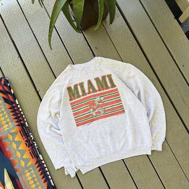 FloGrown Miami Hurricanes Vintage Whiskey Label Tank - XL