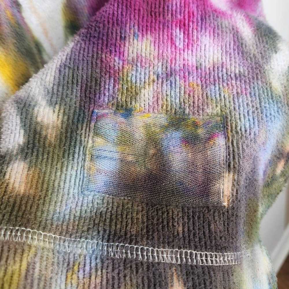 Vintage Vintage Ice Tie Dye Heavy Thick Henley So… - image 6