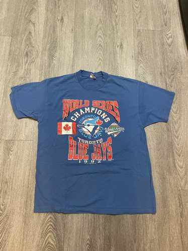 VTG 1992 Nutmeg CCM Toronto Blue Jays T Shirt Men L S5