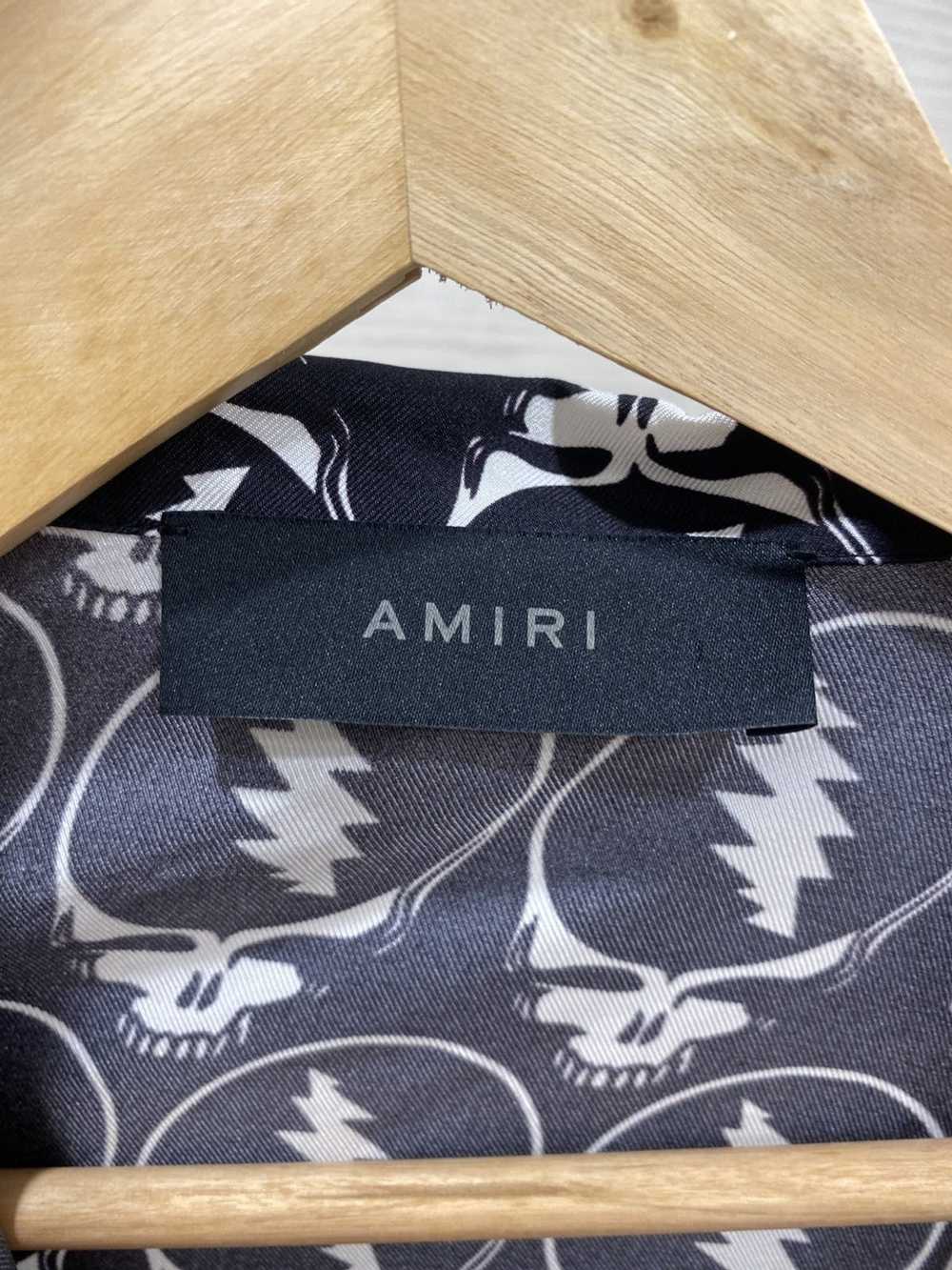 Amiri Amiri Grateful Dead Skull Silk Shirt - image 11