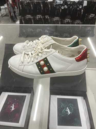 Gucci Ace Sneaker Dusty Pink and Metallic Blue 35 IT For Sale at 1stDibs   pink and blue gucci sneakers, gucci sneakers blue, pink and blue gucci shoes