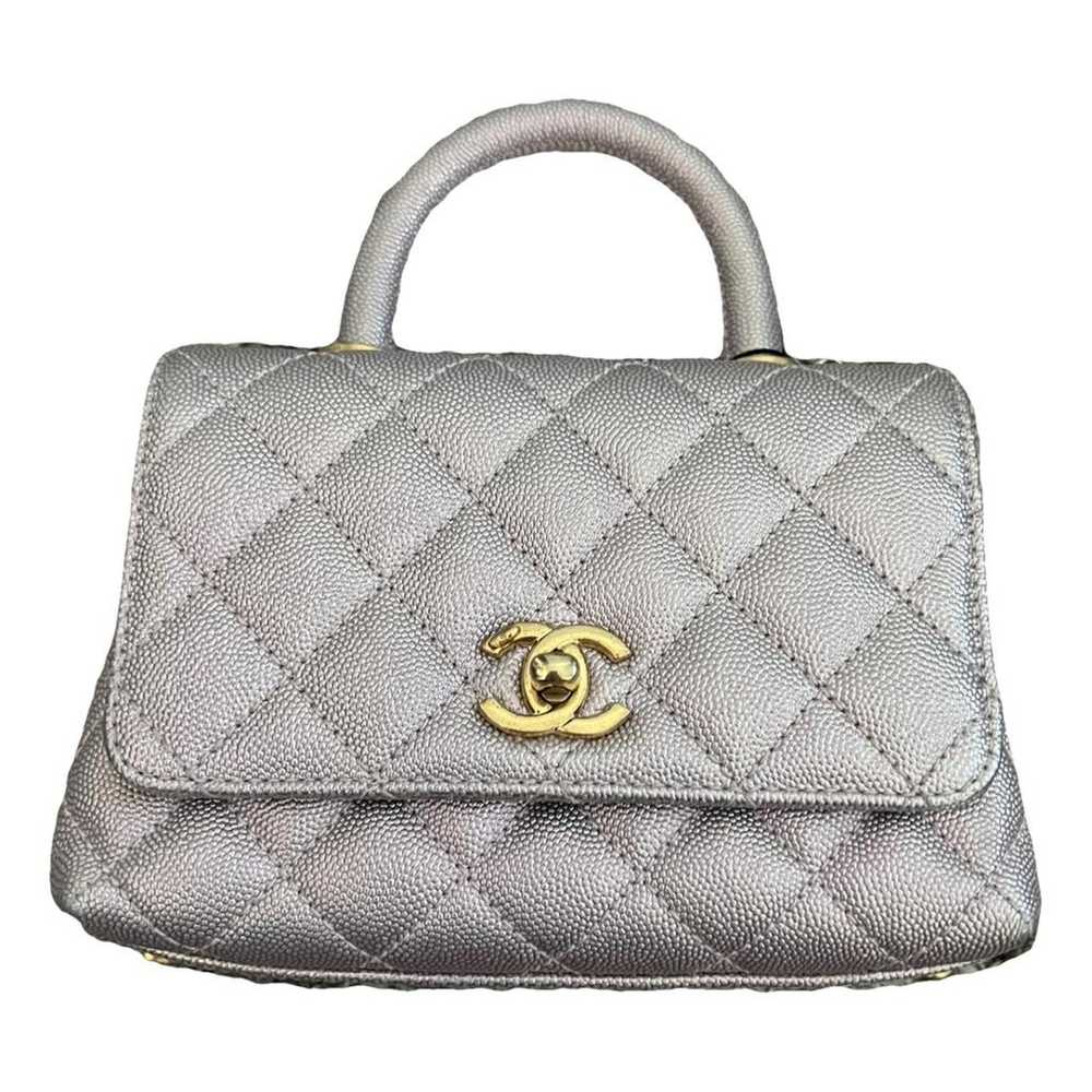 Chanel Coco Handle leather handbag - image 1