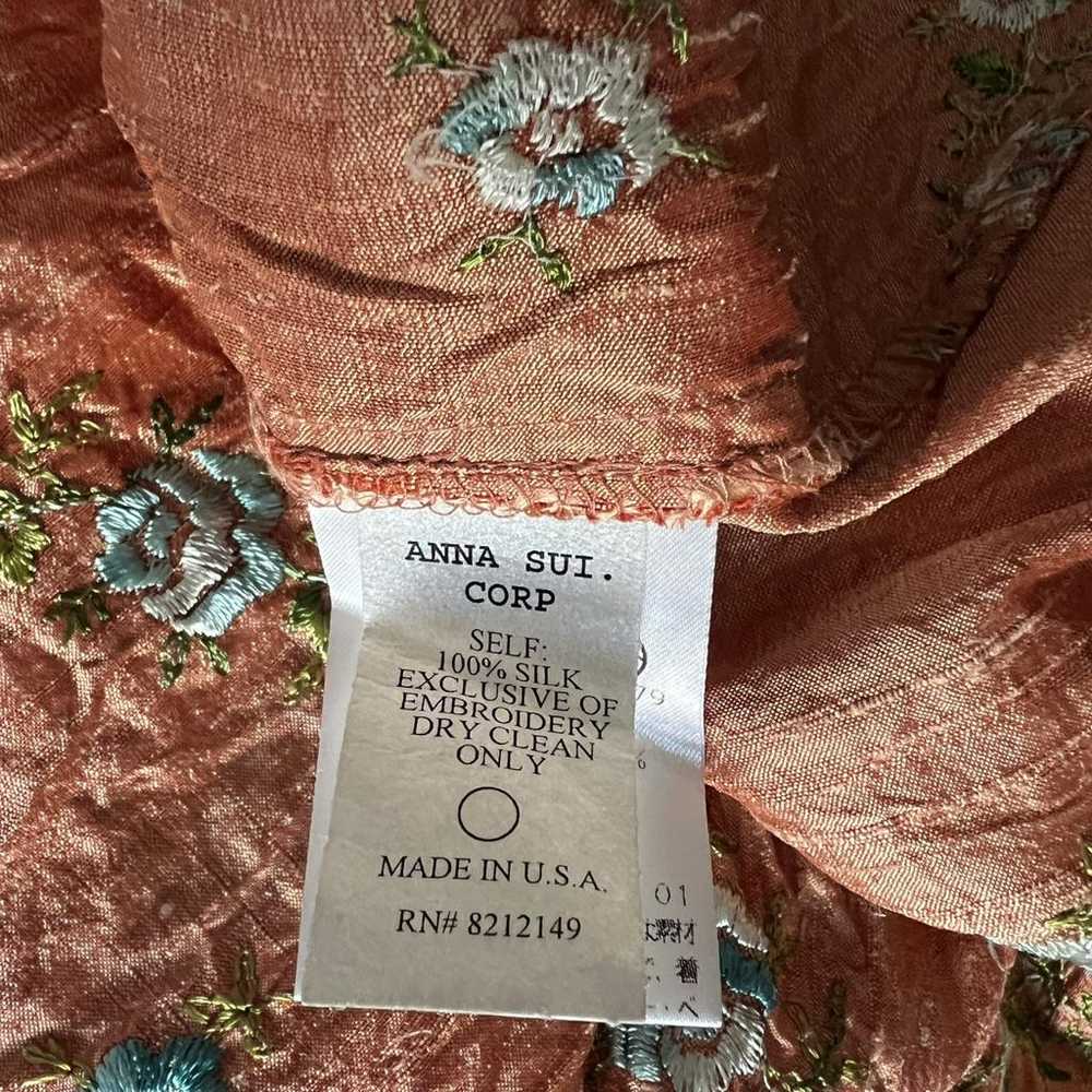 Anna Sui Silk mid-length dress - image 7