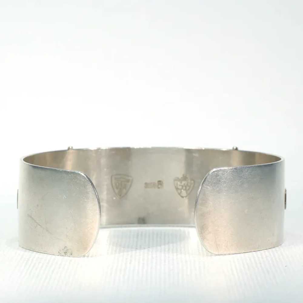 Mid-Century Danish Silver Cuff Bracelet - image 6