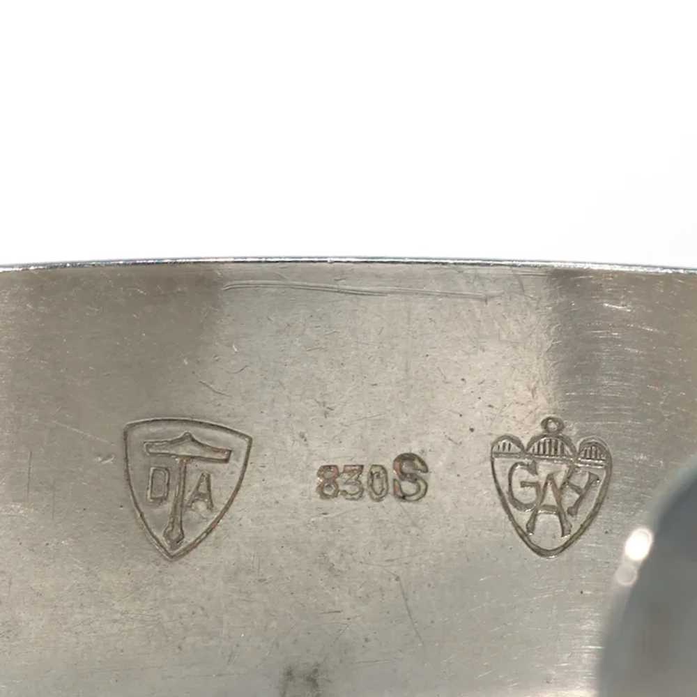 Mid-Century Danish Silver Cuff Bracelet - image 9