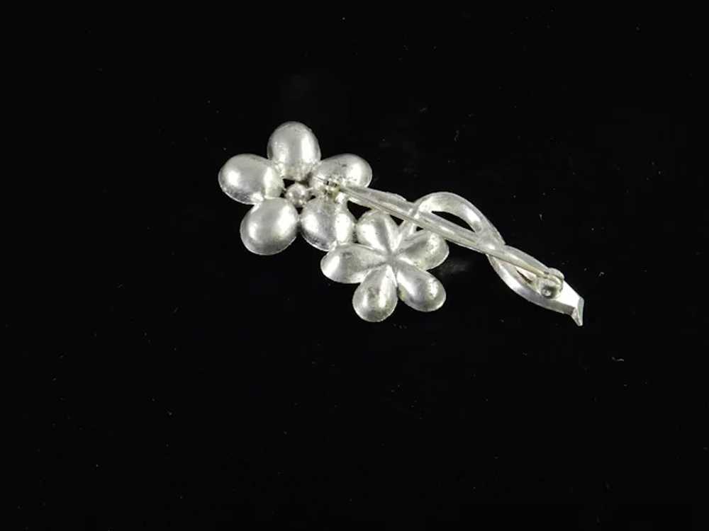 Art Deco Era Rhinestone Moonglow Faux Moonstone B… - image 6