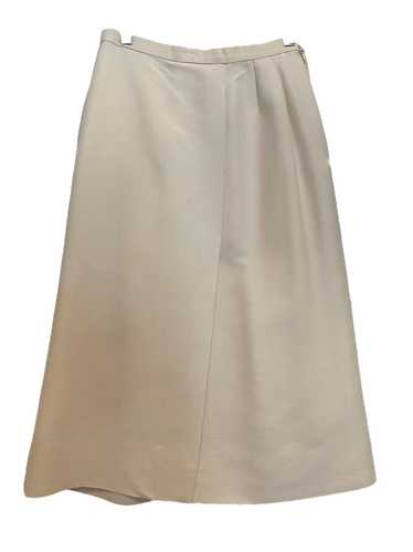 Cream Chanel Silk Skirt (Size 4)