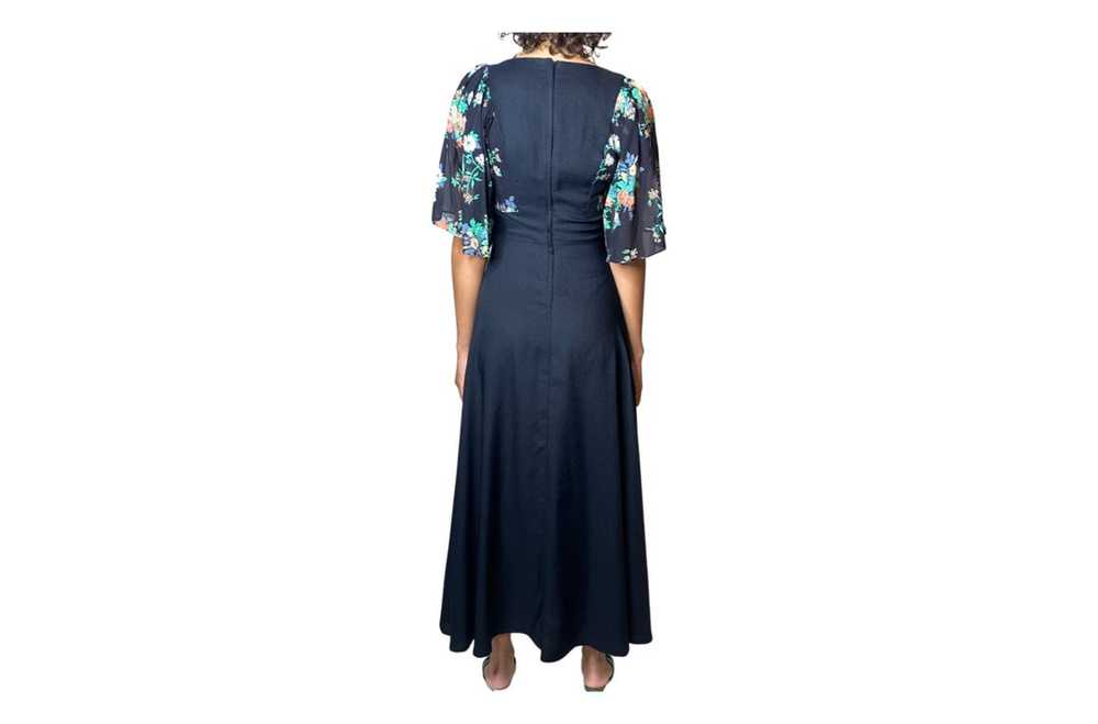 Stunning 1970's Original Vintage Black & Floral S… - image 5