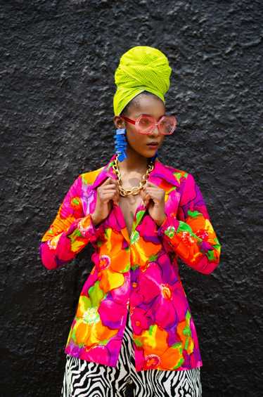 Vintage Shiobahn Bold Colorful Blouse