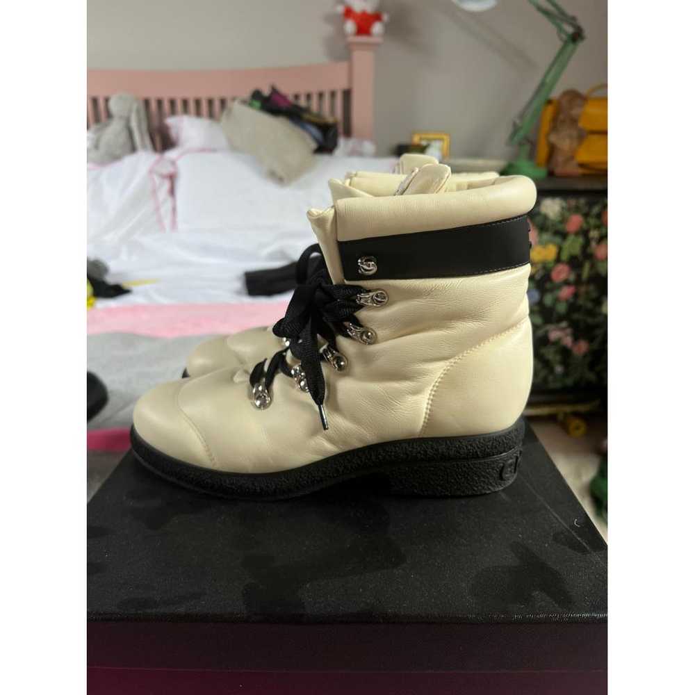 Chanel Leather snow boots - image 4