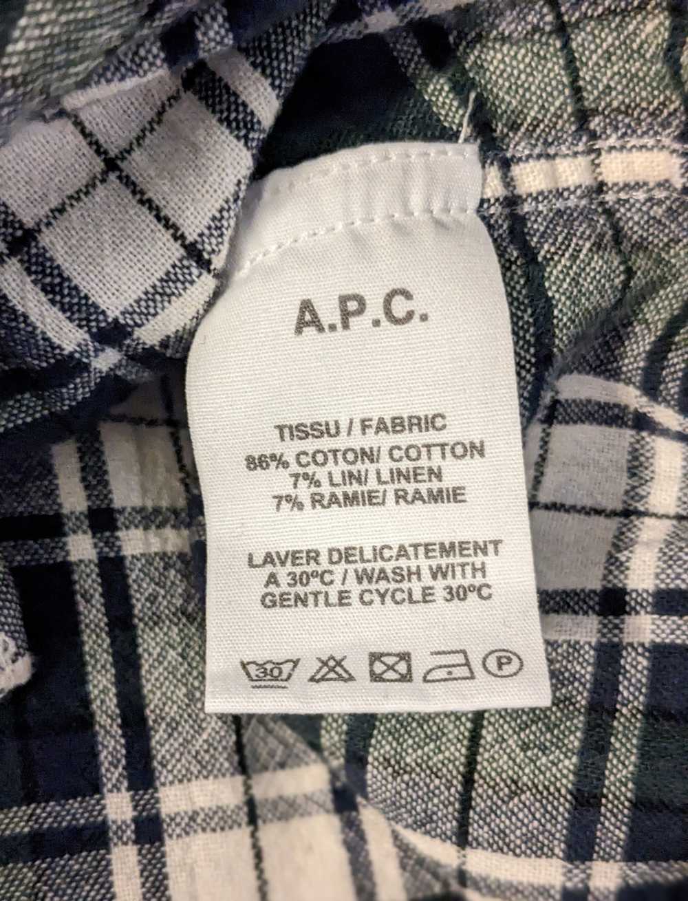 A.P.C. A.P.C. Flannel Ramie/Linen/Cotton Blend Ma… - image 4