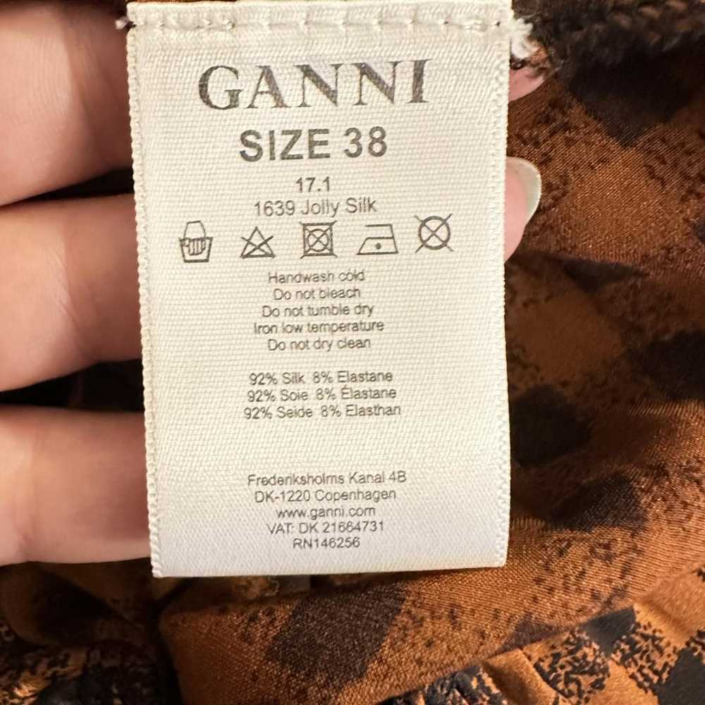 Ganni Silk mid-length dress - image 2