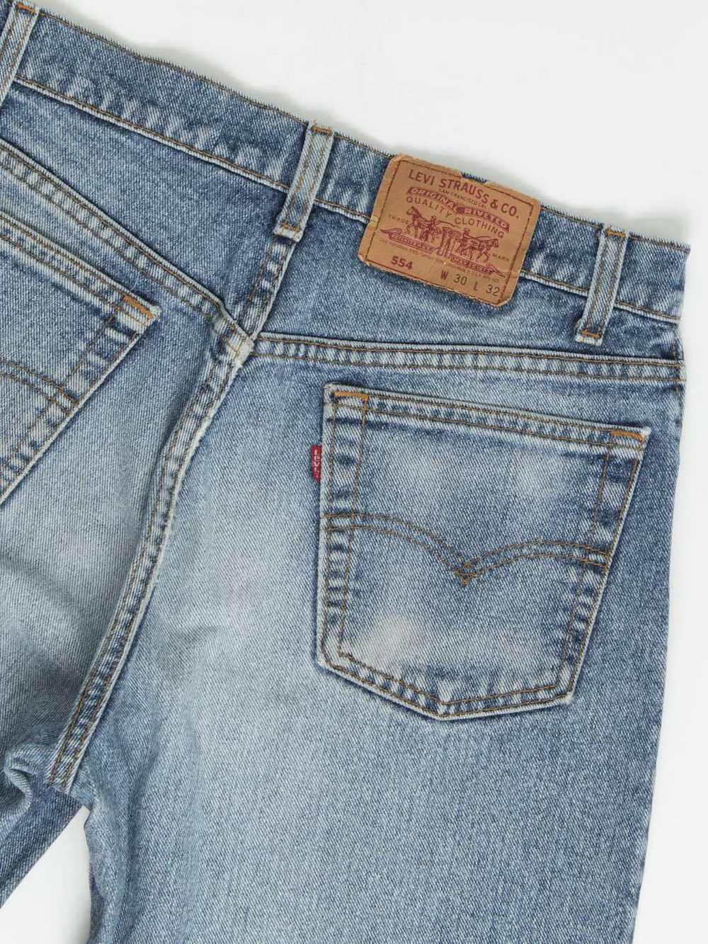 Vintage Levis 554 jeans 30 x 32 blue stonewash US… - image 4