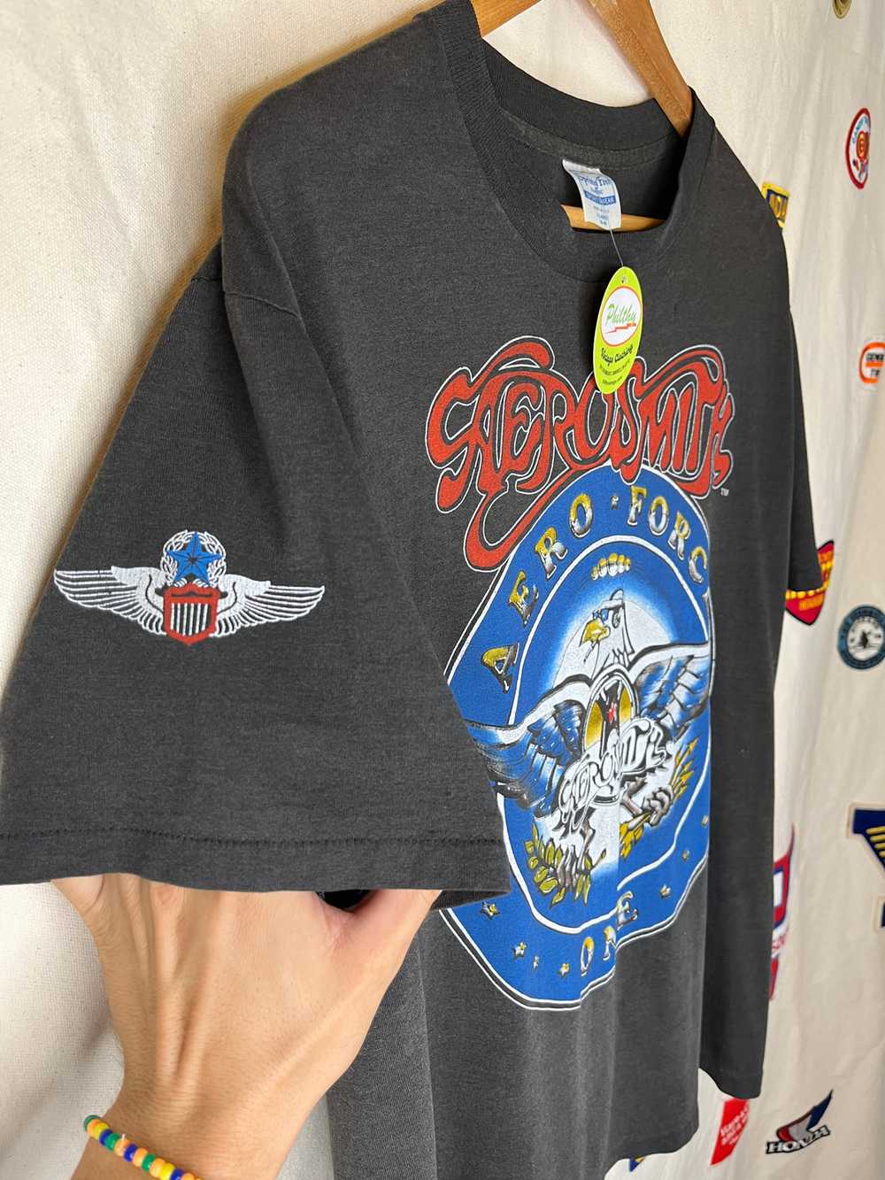 Vintage Aerosmith Aero Force One Band Tour T-shir… - image 3