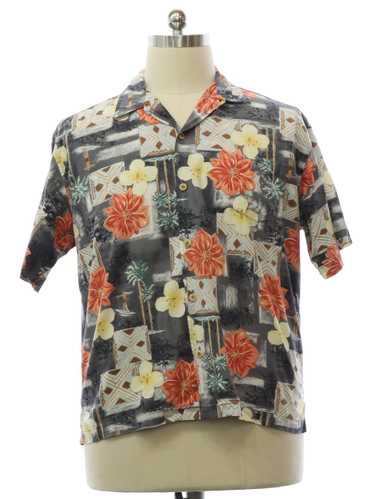 1990's QuikSilver Edition Mens Hawaiian Shirt Shir