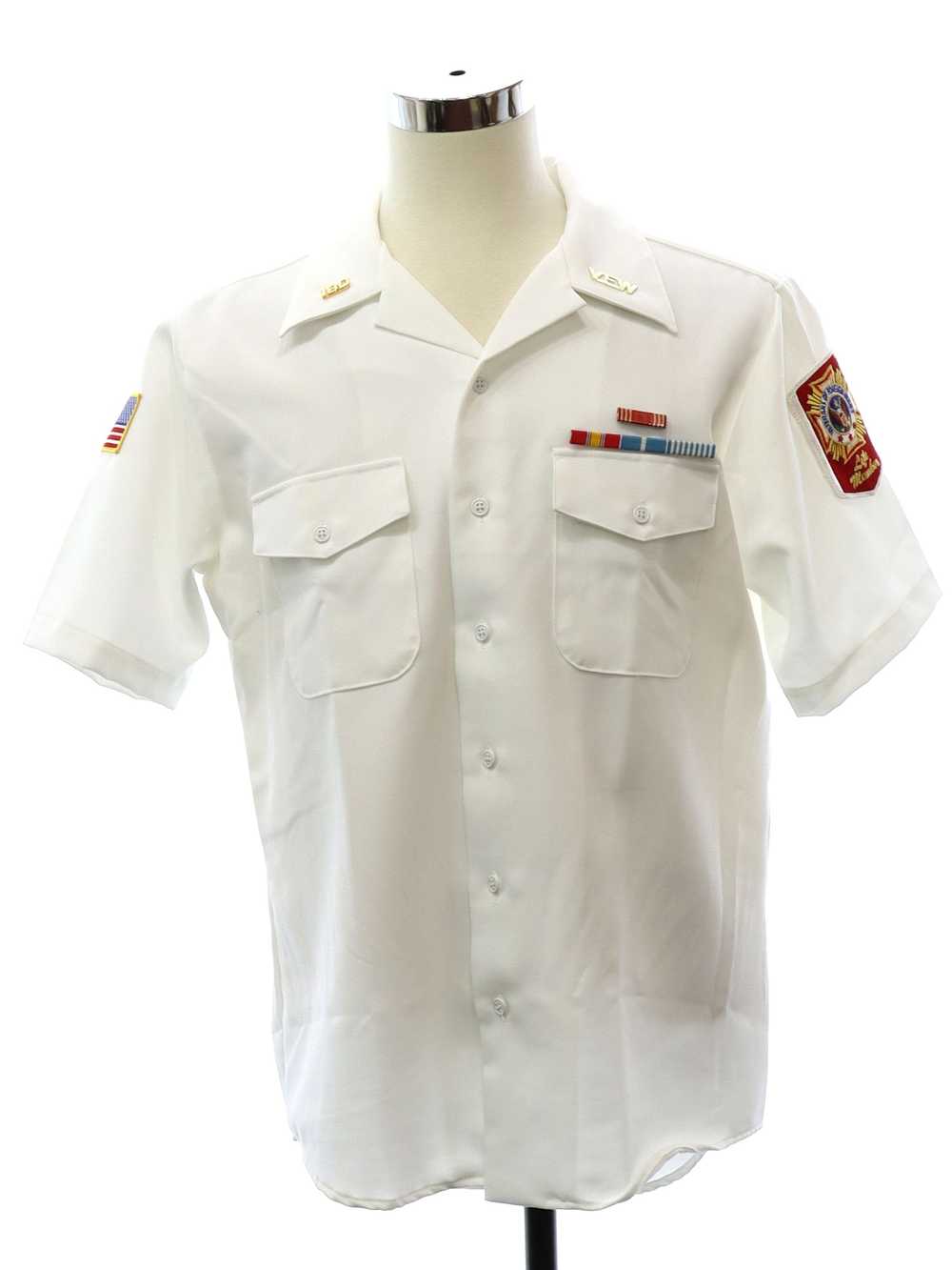 1990's USNavy Mens Navy Military Shirt - image 4