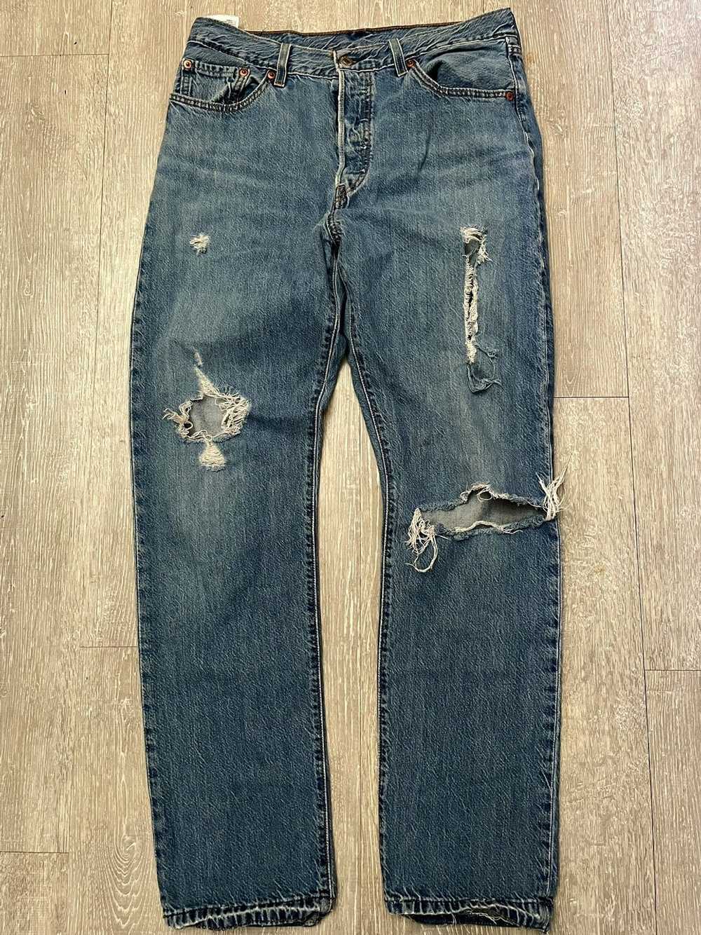 Levi's × Vintage Distressed Levi 501s - image 1