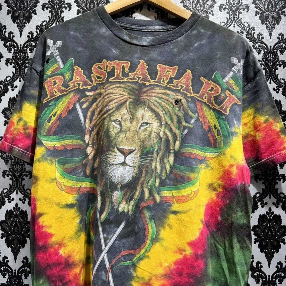 Other × Vintage Vintage Rastafari Tie Dye Tshirt … - image 2