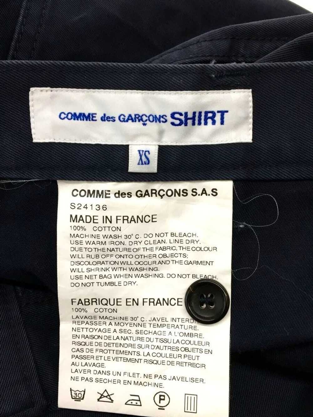 Comme des Garcons Shirt Cropped Pants Navy Bondag… - image 4