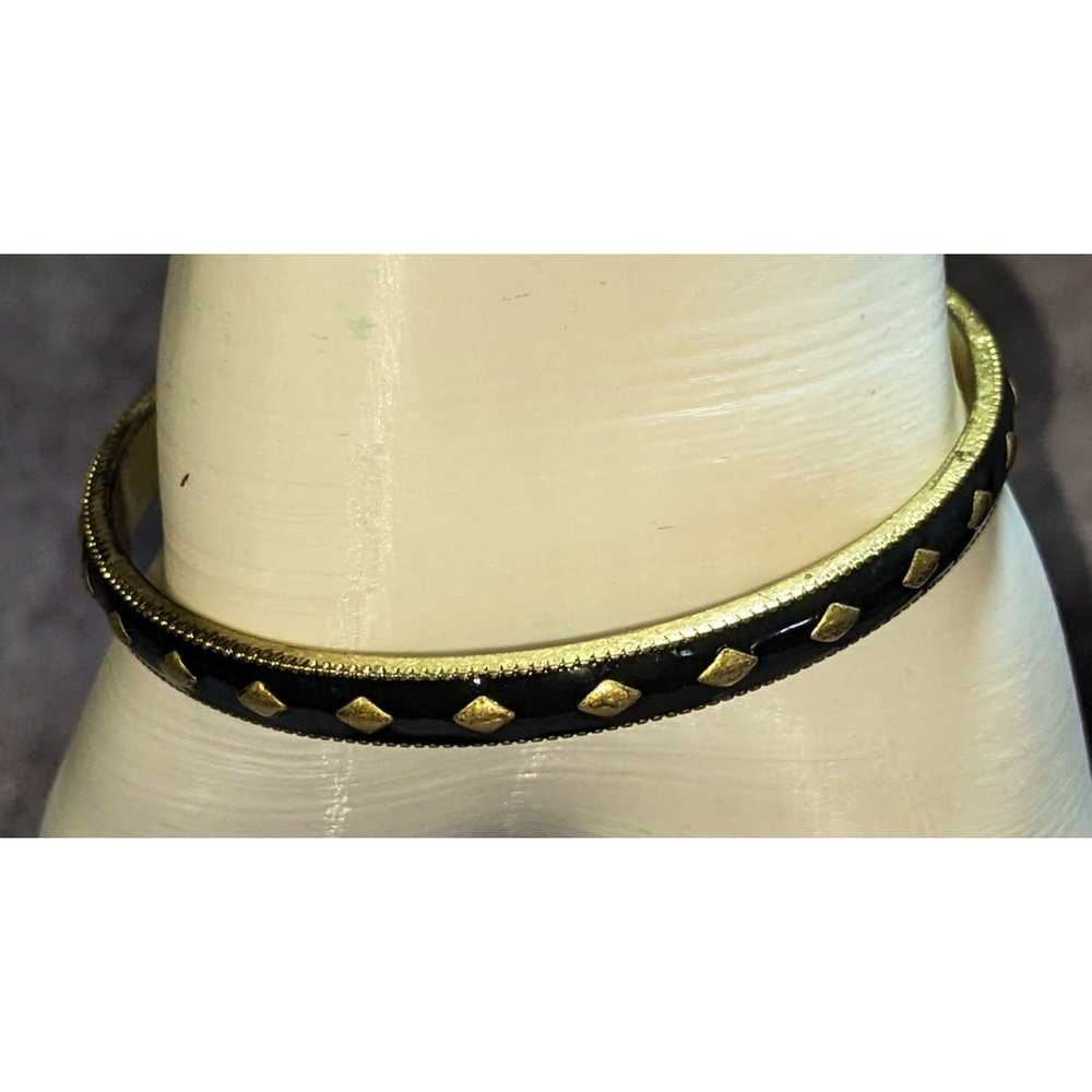 Other Lia Sophia Grey And Gold Enamel Bangle Brac… - image 1