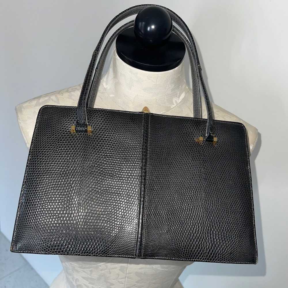 Vintage Bellestone Vintage Reptile Skin Handbag G… - image 7