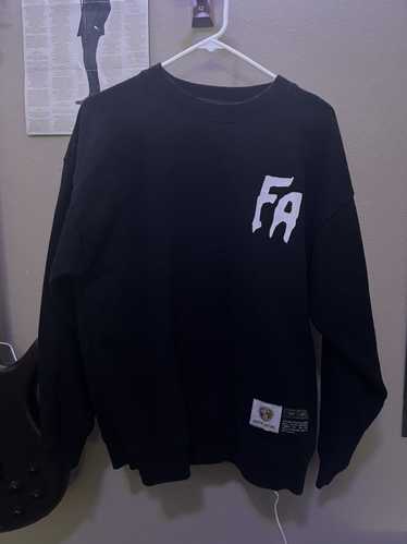 Fucking Awesome Drip Logo Crewneck Sweater Navy - Slam Jam® Official Store